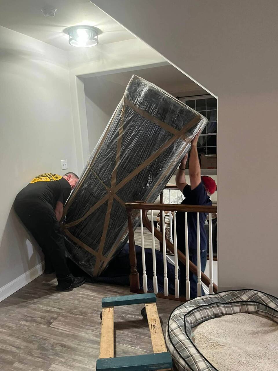 Wardrobe boxes in action